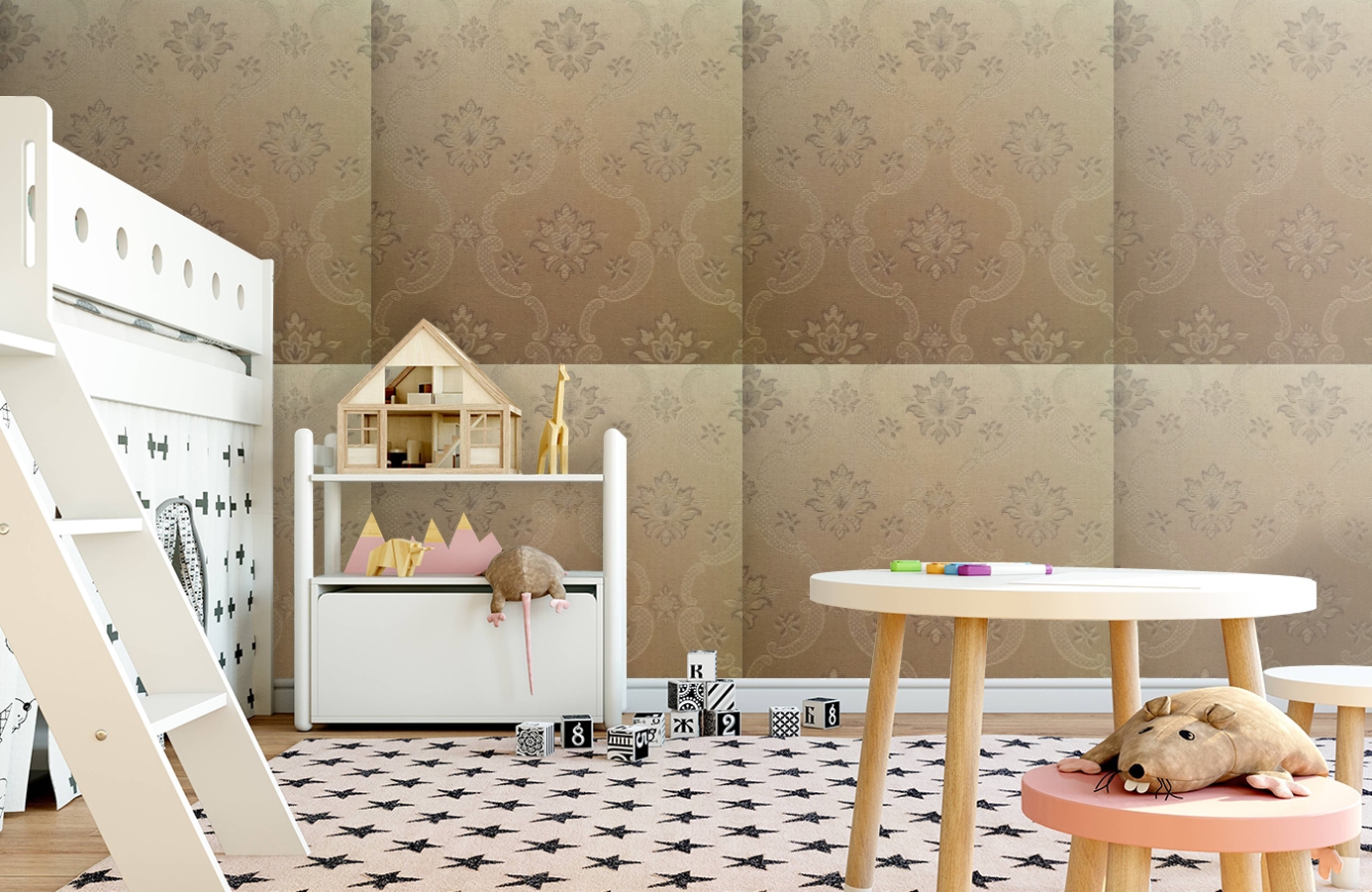 Обои 4630-YY2 фото в интерьере детская