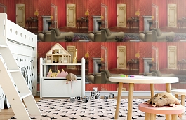 Обои 1 фото в интерьере детская превью