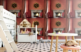 Обои 2 фото в интерьере детская превью