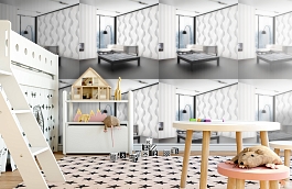 Обои 54179-1 фото в интерьере детская превью