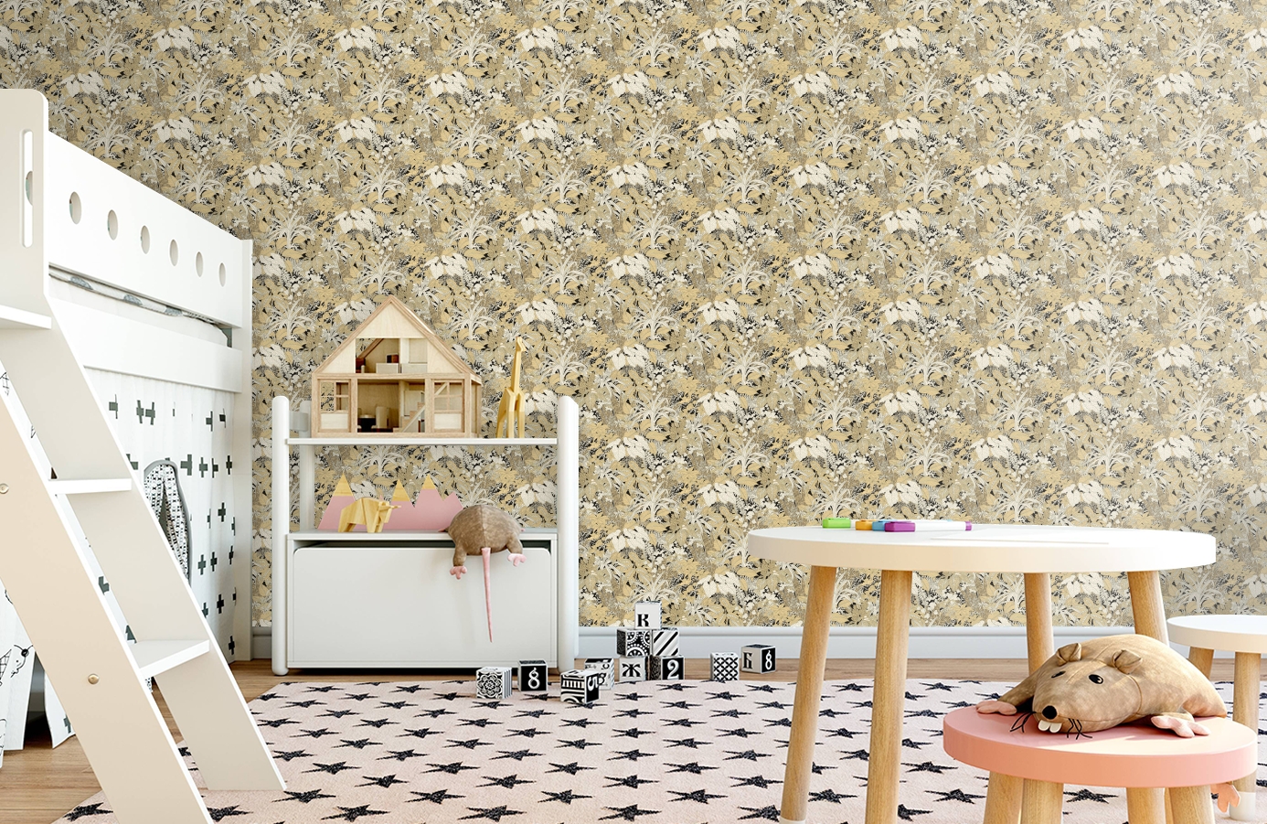 Обои 7011-5 фото в интерьере детская