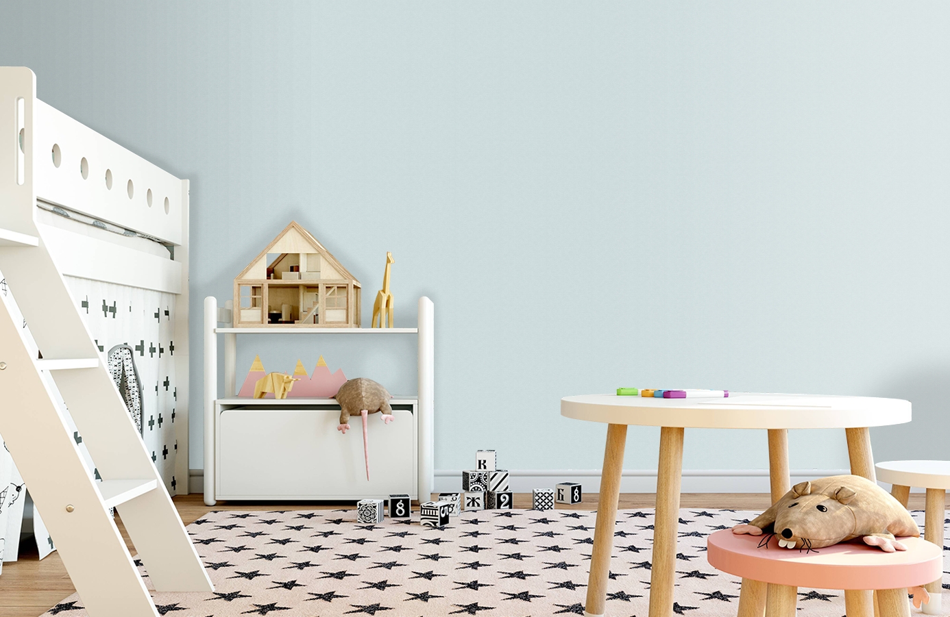 Обои 7016-3 фото в интерьере детская