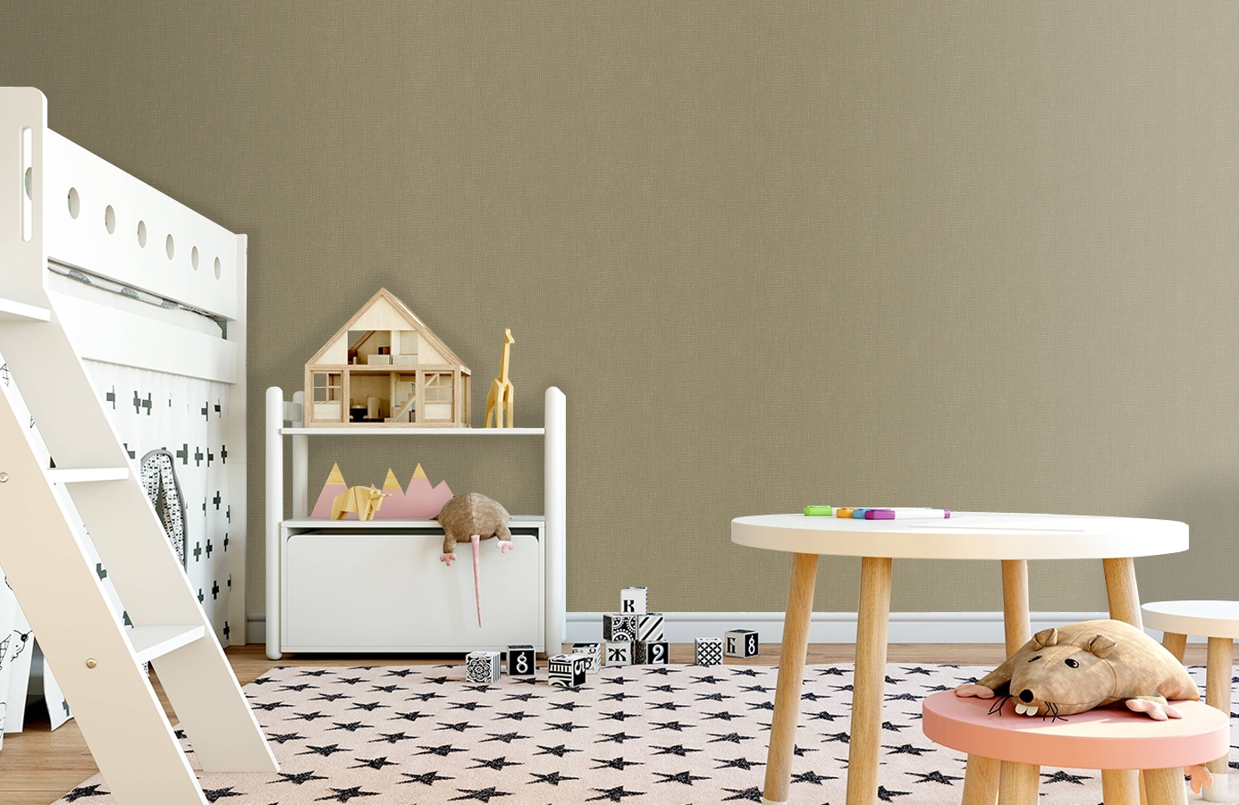 Обои 7018-10 фото в интерьере детская