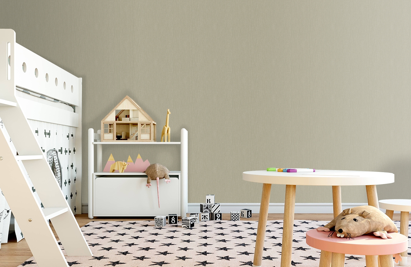 Обои 7018-8 фото в интерьере детская