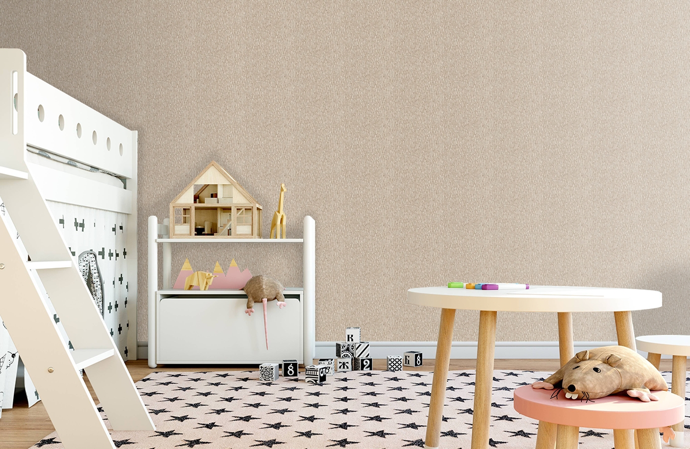 Обои RDT2205-3 фото в интерьере детская