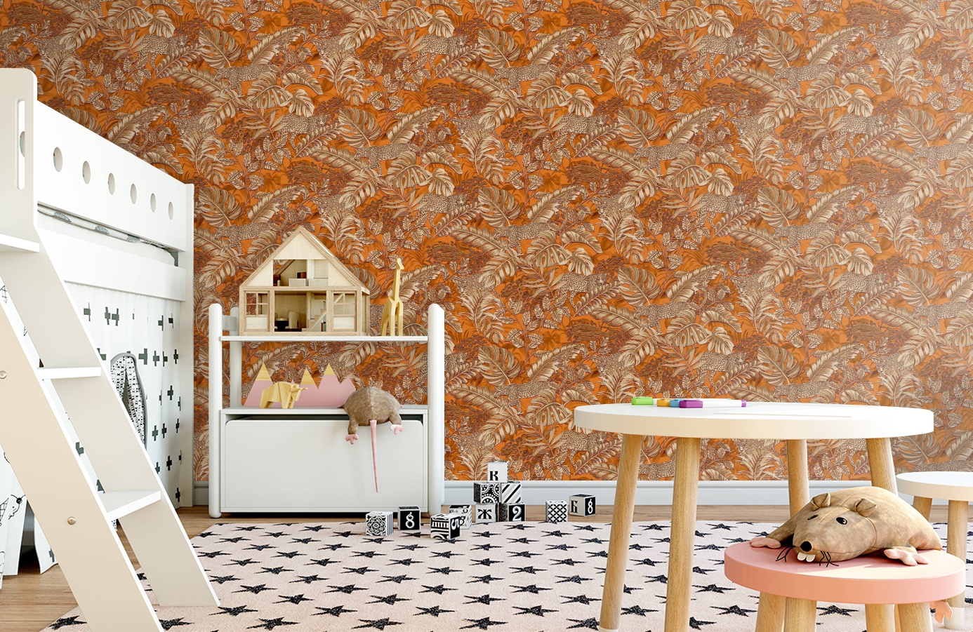 Обои RDT2206-6 фото в интерьере детская
