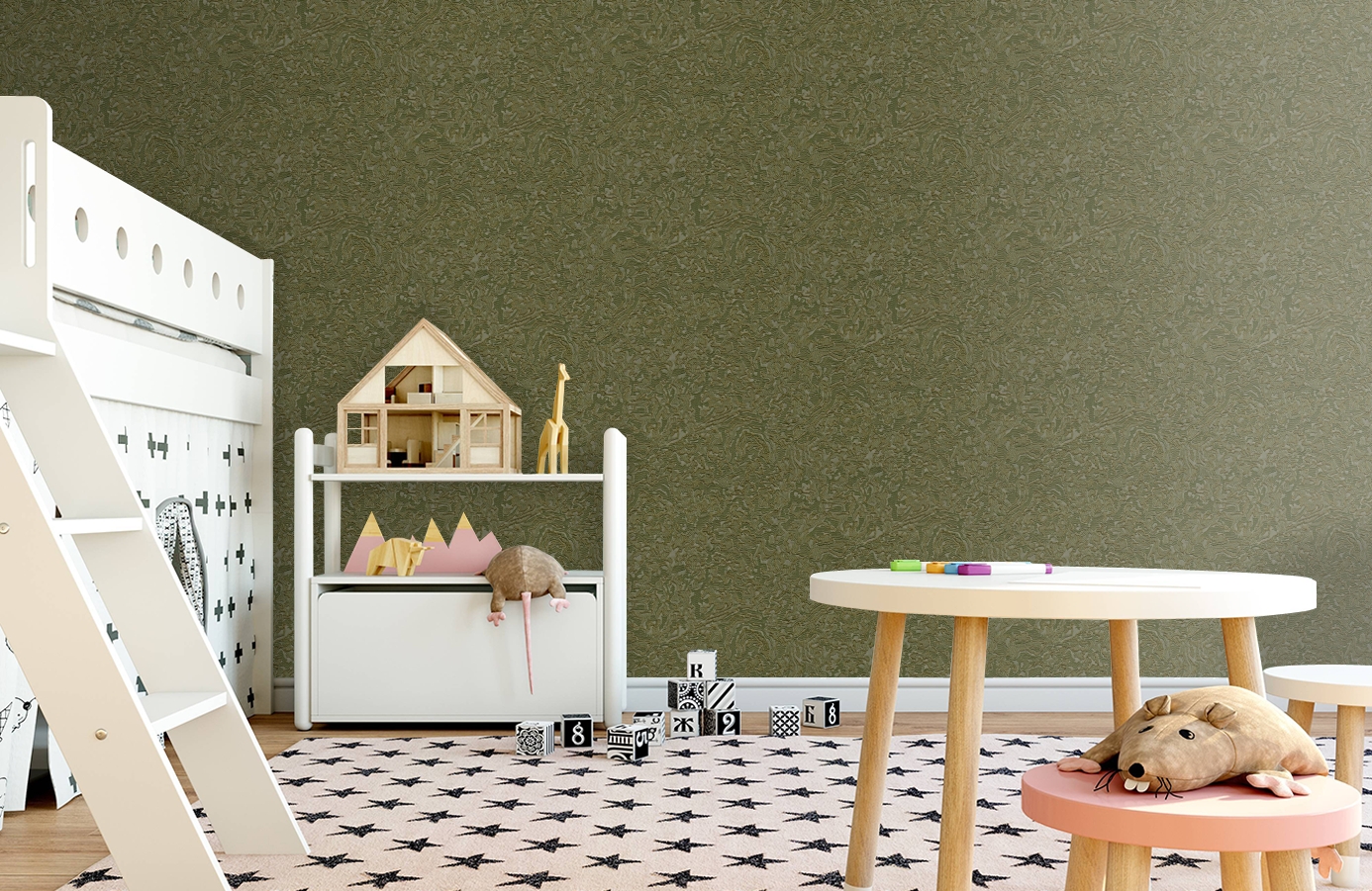 Обои RDT2209-7 фото в интерьере детская Обои RDT2209-7 фото в интерьере детская