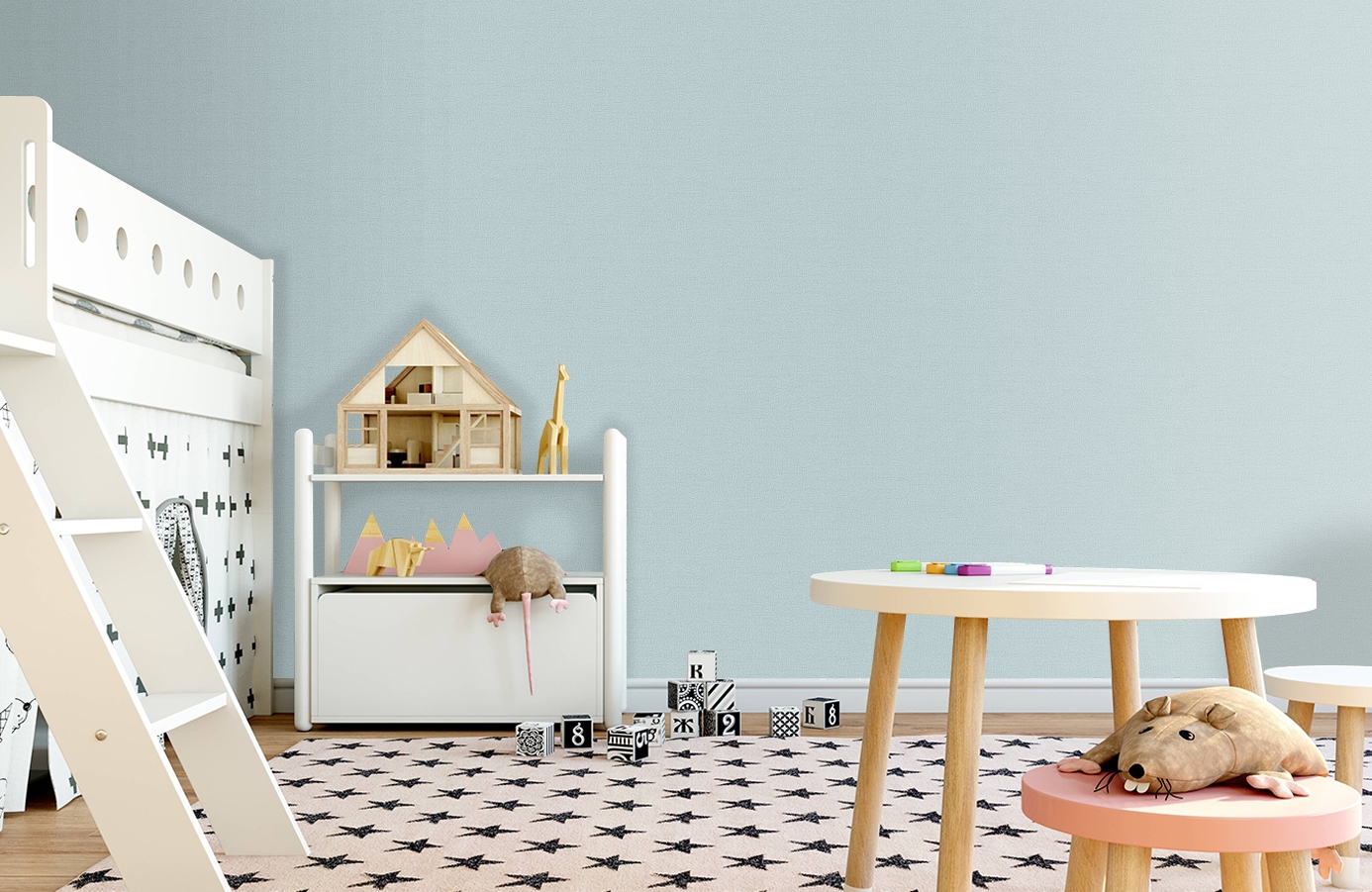 Обои RDT2210-4 фото в интерьере детская