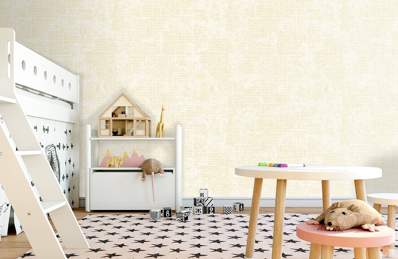 Обои RJC4006-2 фото в интерьере детская