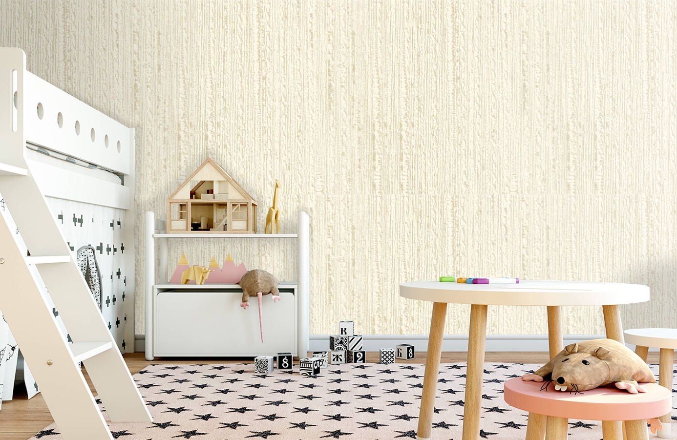 Обои RJC4010-3 фото в интерьере детская