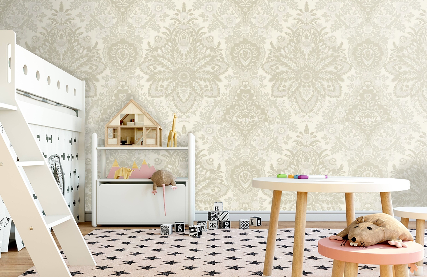 Обои RJC4011-2 фото в интерьере детская