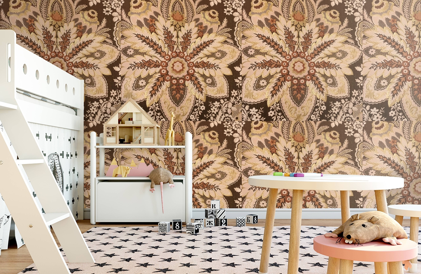 Обои RJC4011-8 фото в интерьере детская Обои RJC4011-8 фото в интерьере детская
