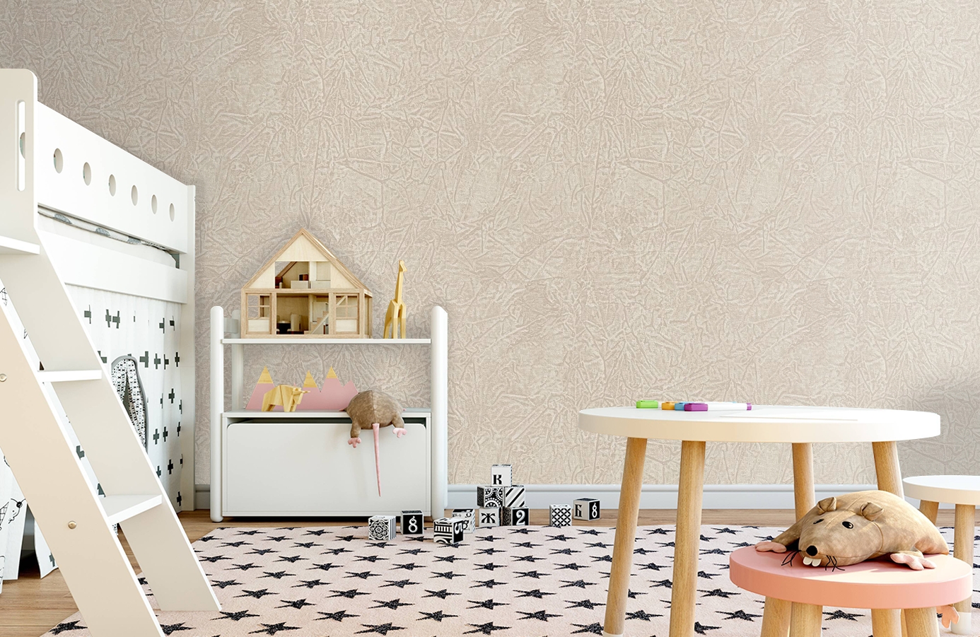 Обои RMH1007-4 фото в интерьере детская