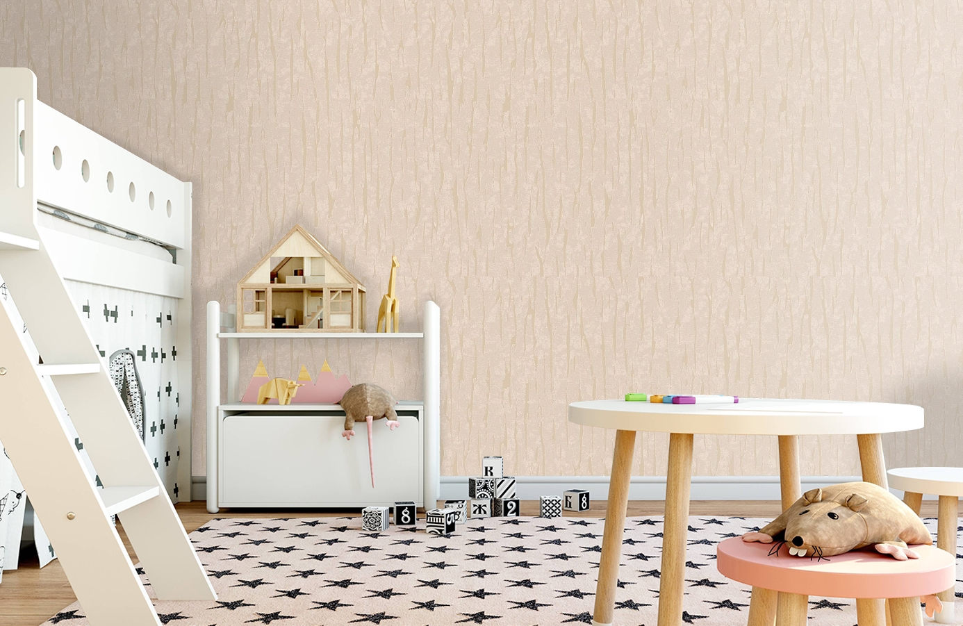 Обои RMH1011-2 фото в интерьере детская