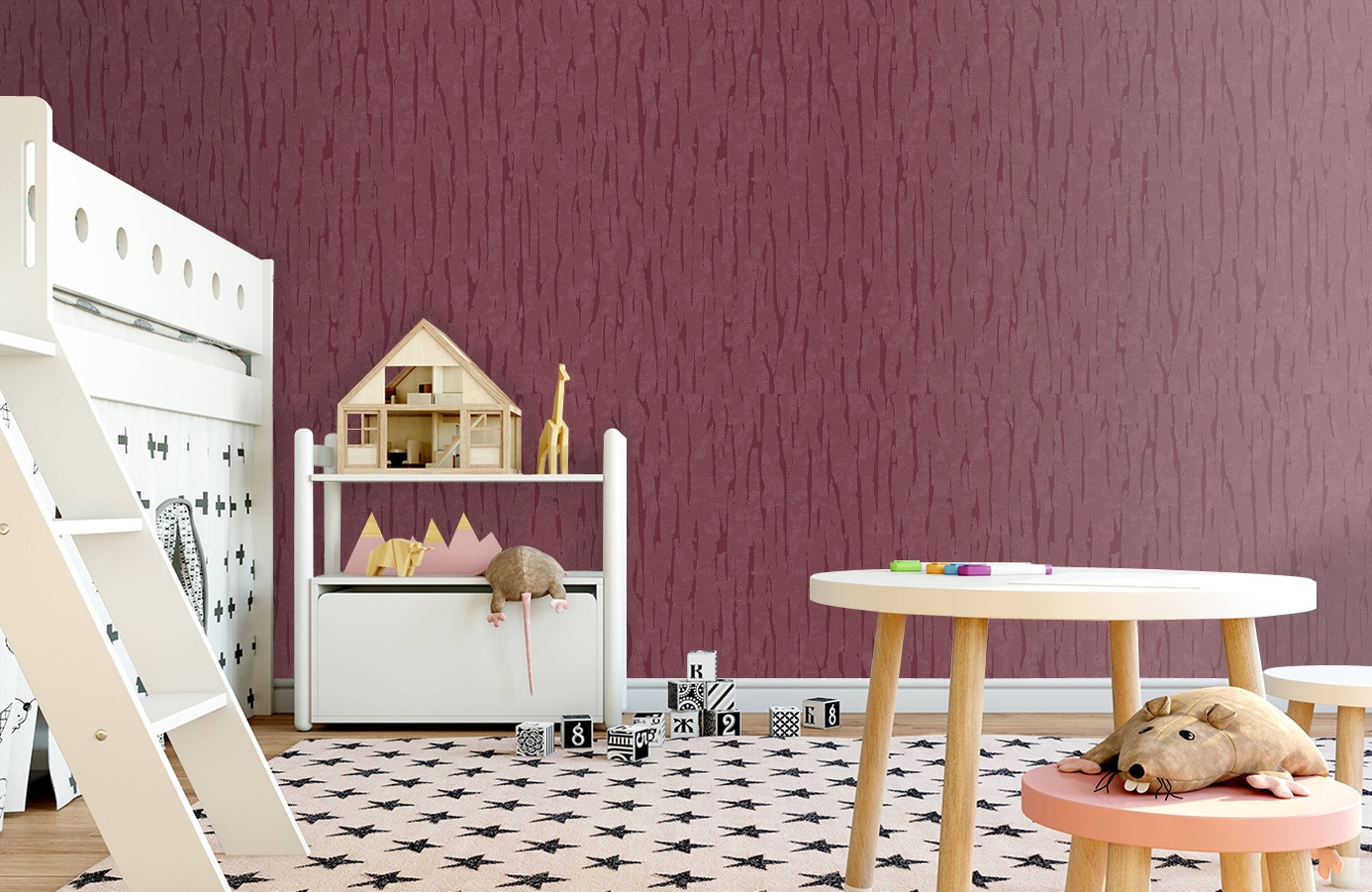 Обои RMH1011-5 фото в интерьере детская