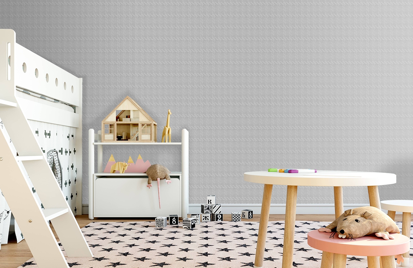 Обои RST1606-4 фото в интерьере детская