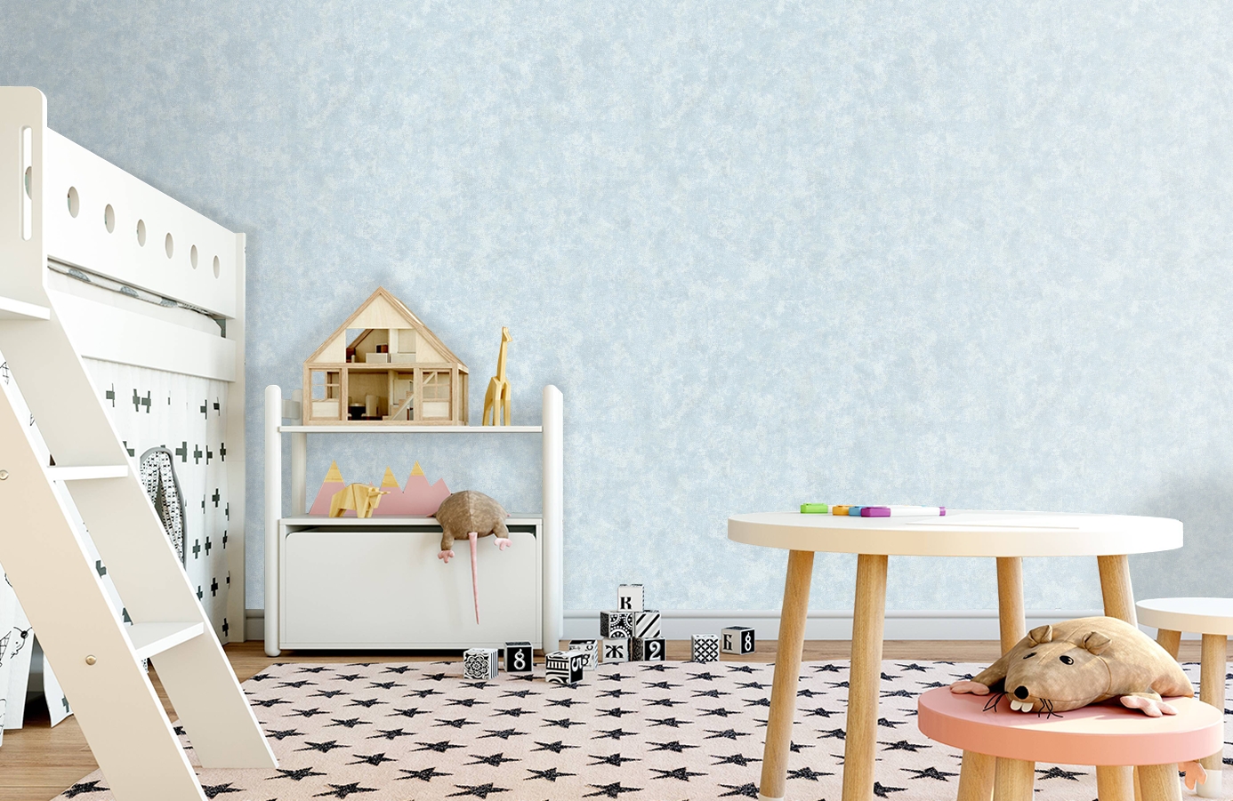 Обои RST1608-8 фото в интерьере детская