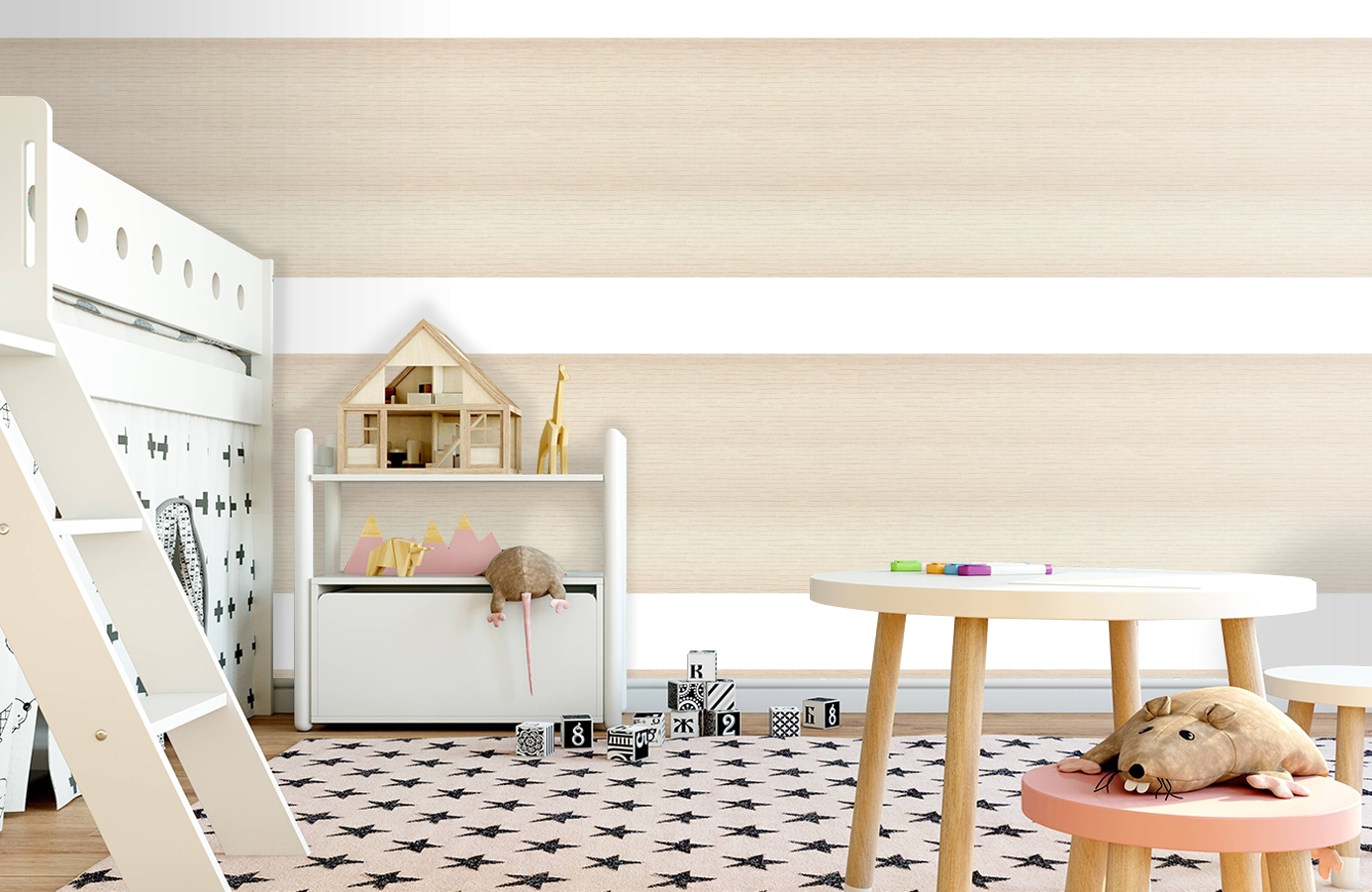 Обои 30083-5 фото в интерьере детская