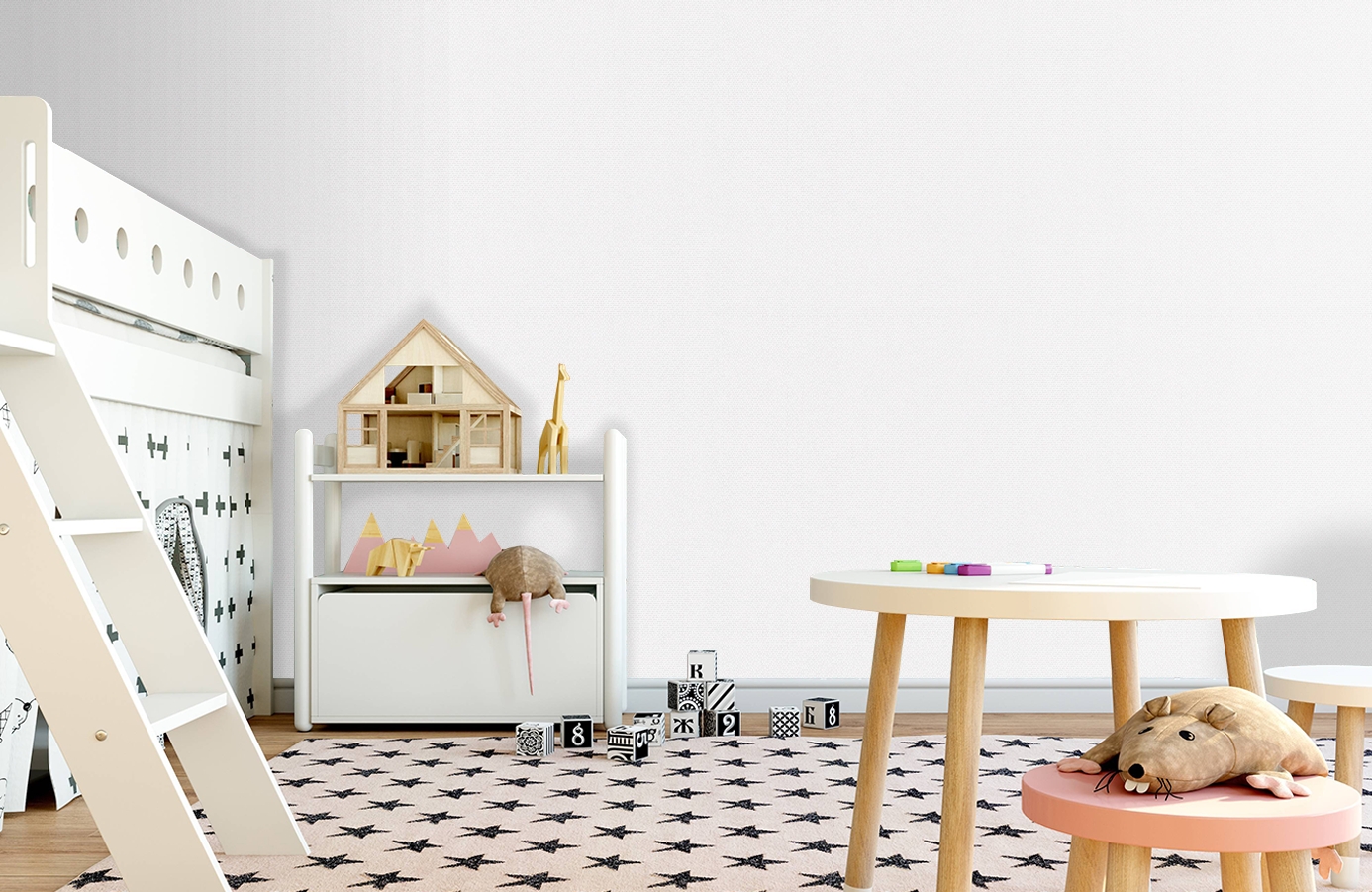 Обои 3068-14 фото в интерьере детская