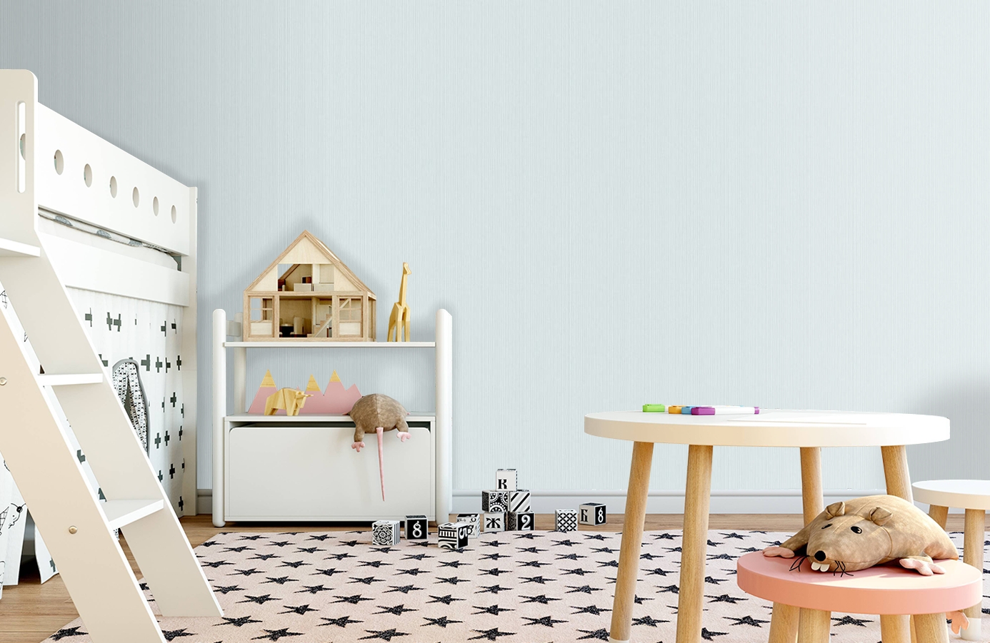 Обои 37167-4 фото в интерьере детская