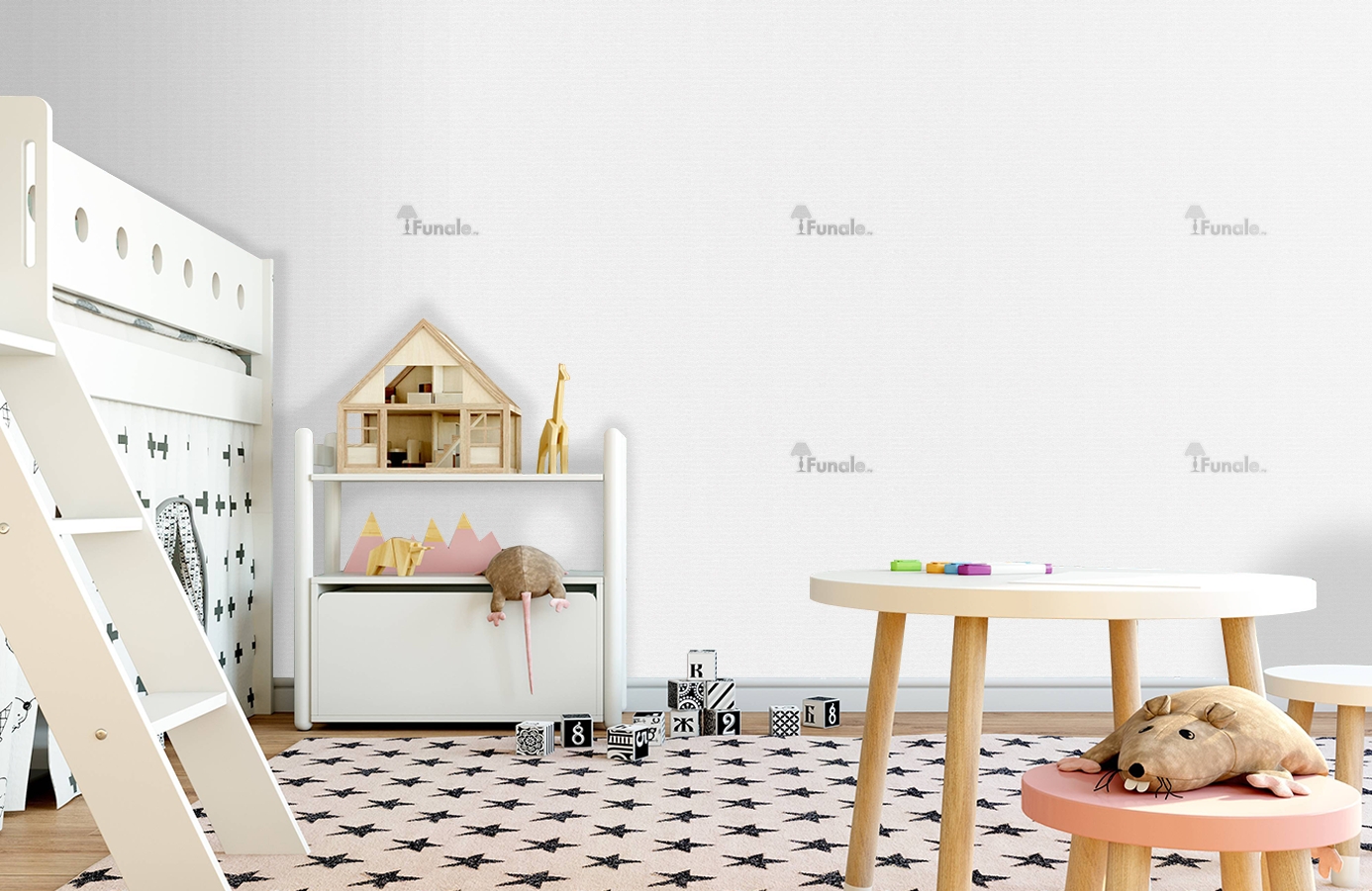 Обои 9614-19 фото в интерьере детская