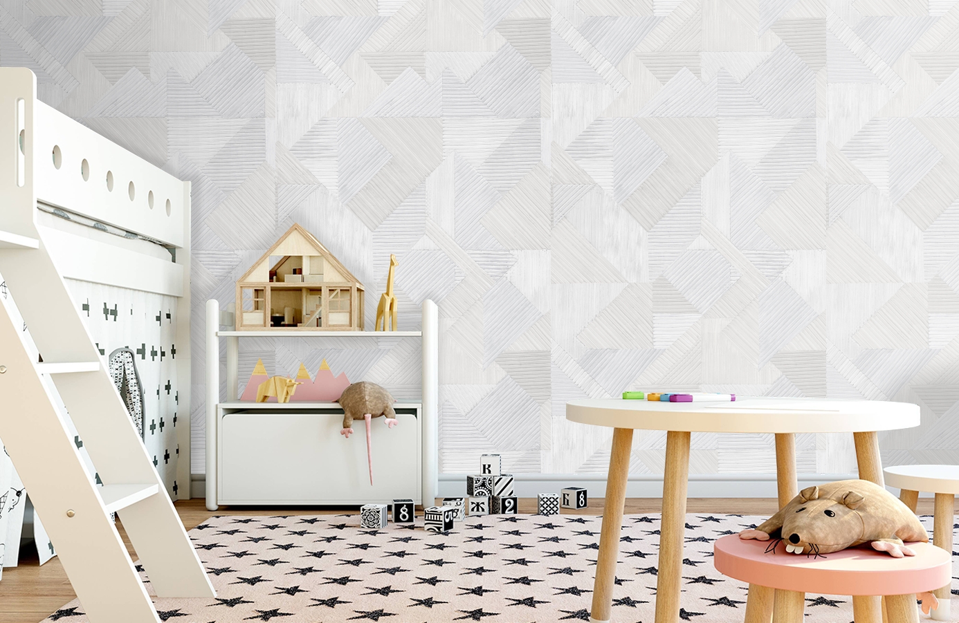 Обои 101602 фото в интерьере детская