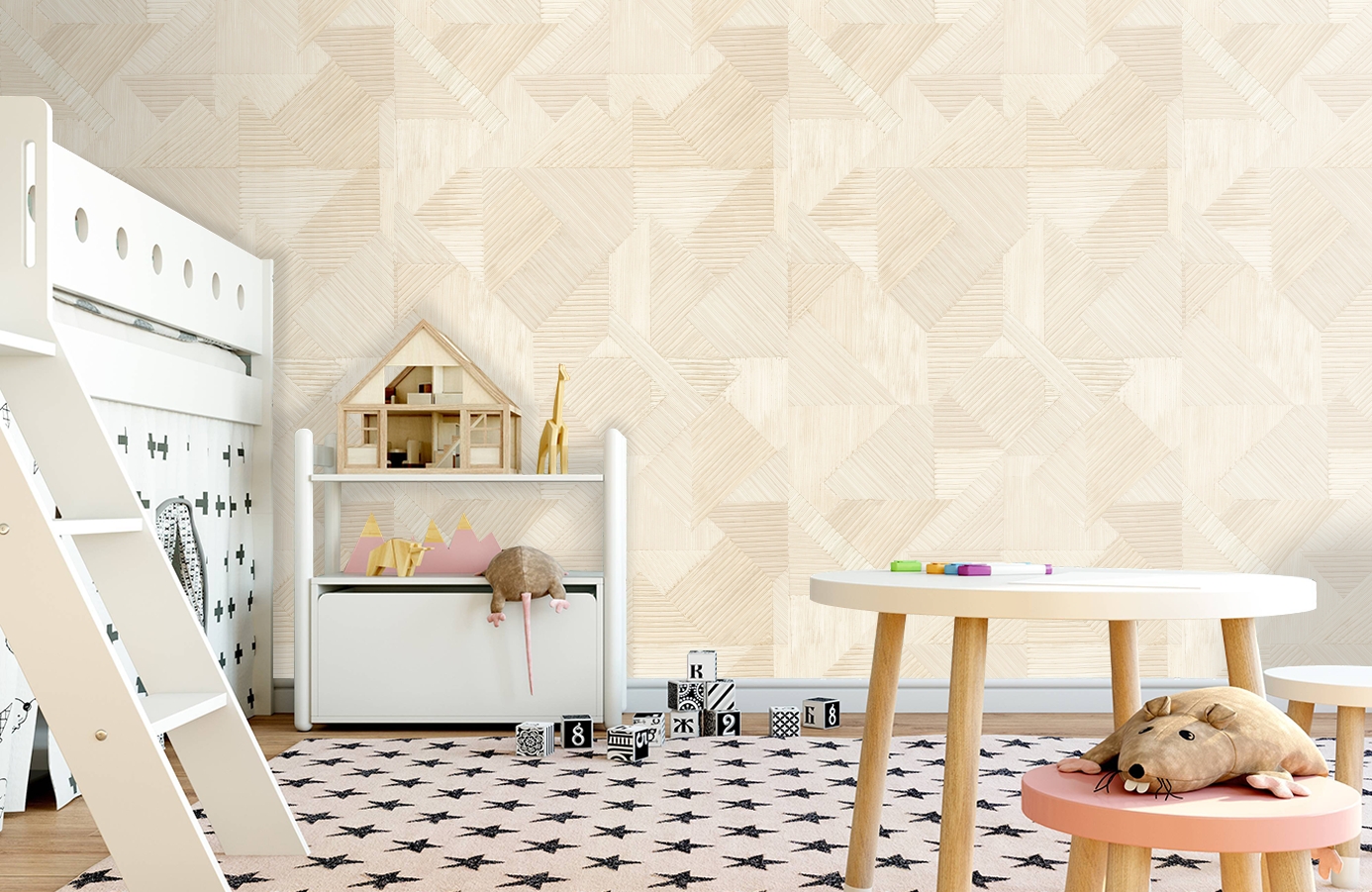 Обои 101604 фото в интерьере детская