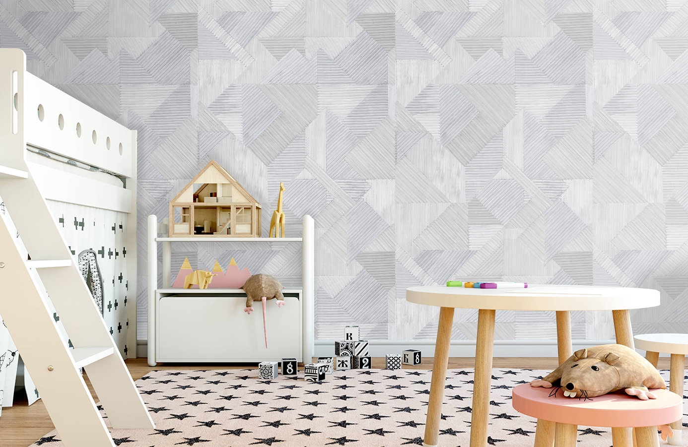 Обои 101605 фото в интерьере детская