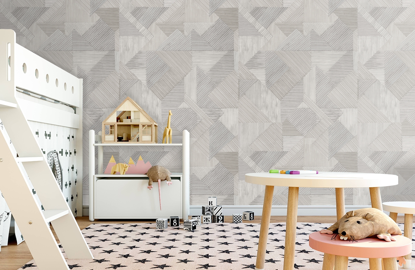 Обои 101606 фото в интерьере детская