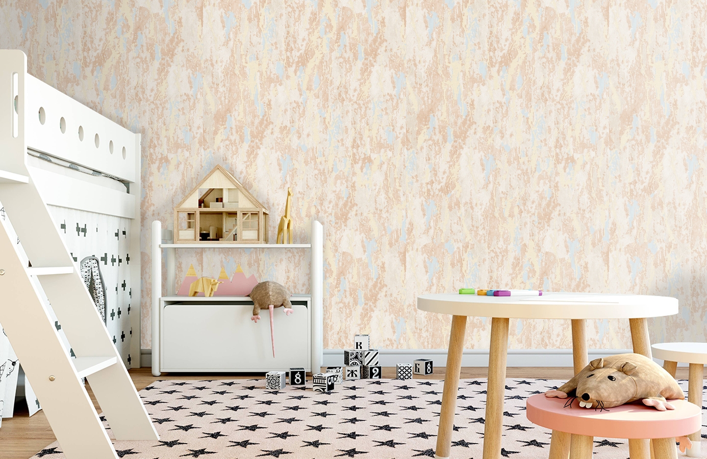 Обои 102205 фото в интерьере детская