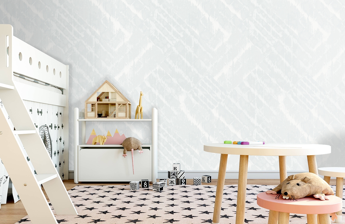 Обои 104603 фото в интерьере детская