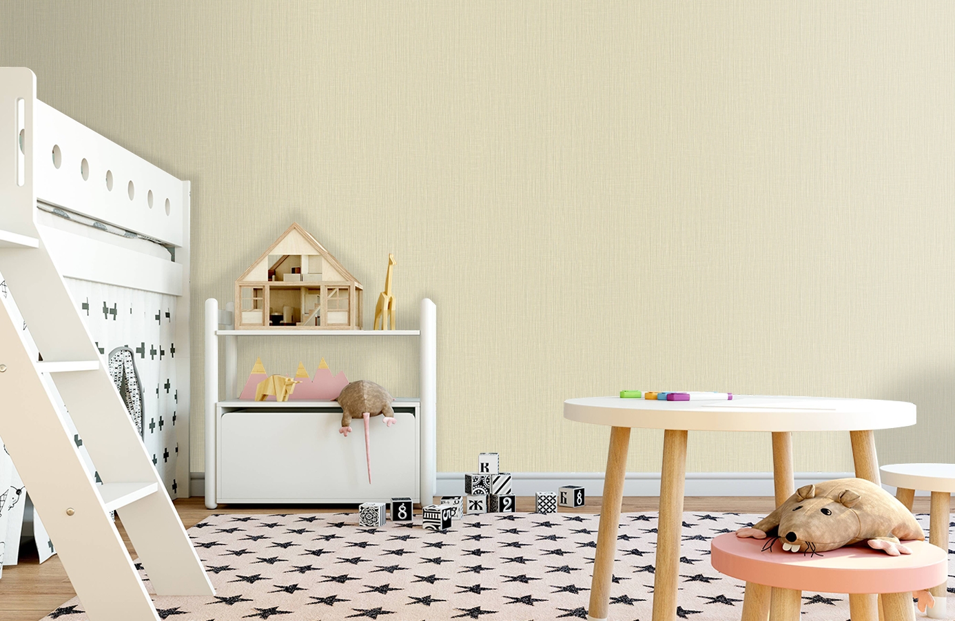 Обои 104704 фото в интерьере детская