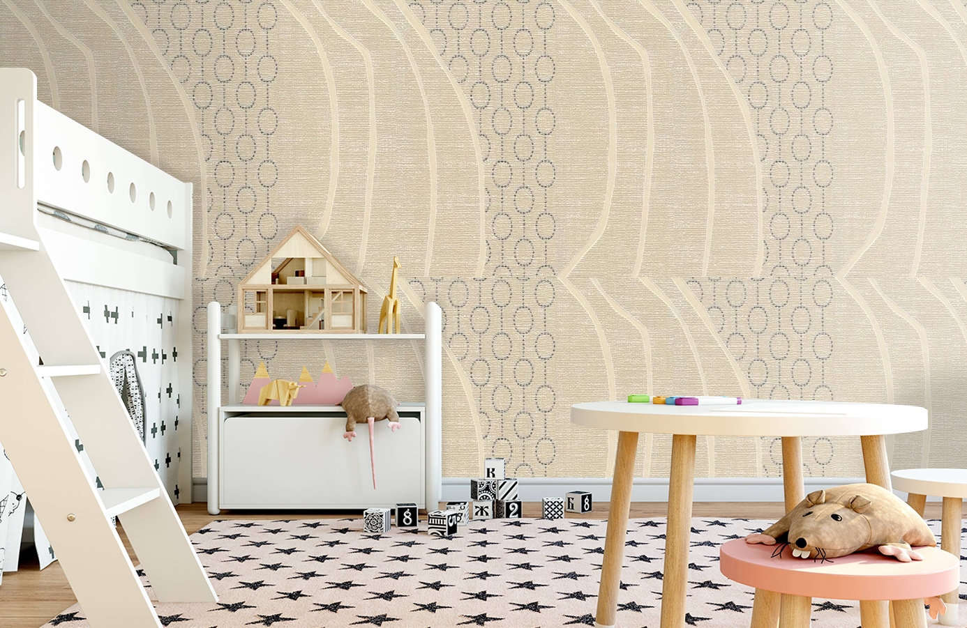 Обои 54103 фото в интерьере детская