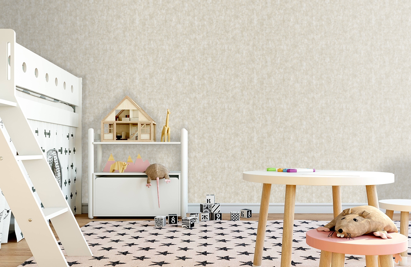 Обои 84117-4 фото в интерьере детская