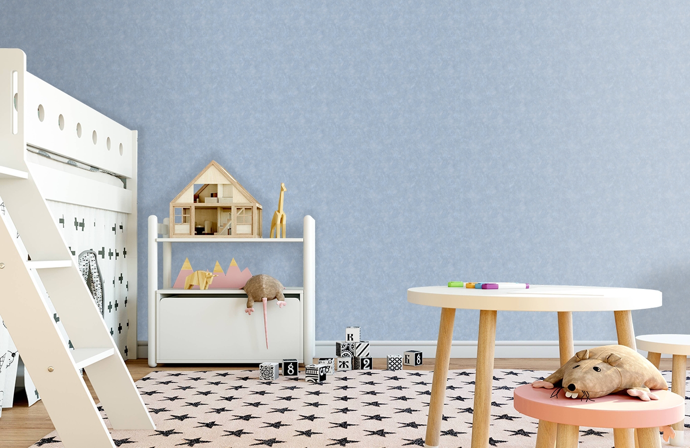 Обои 84217-8 фото в интерьере детская