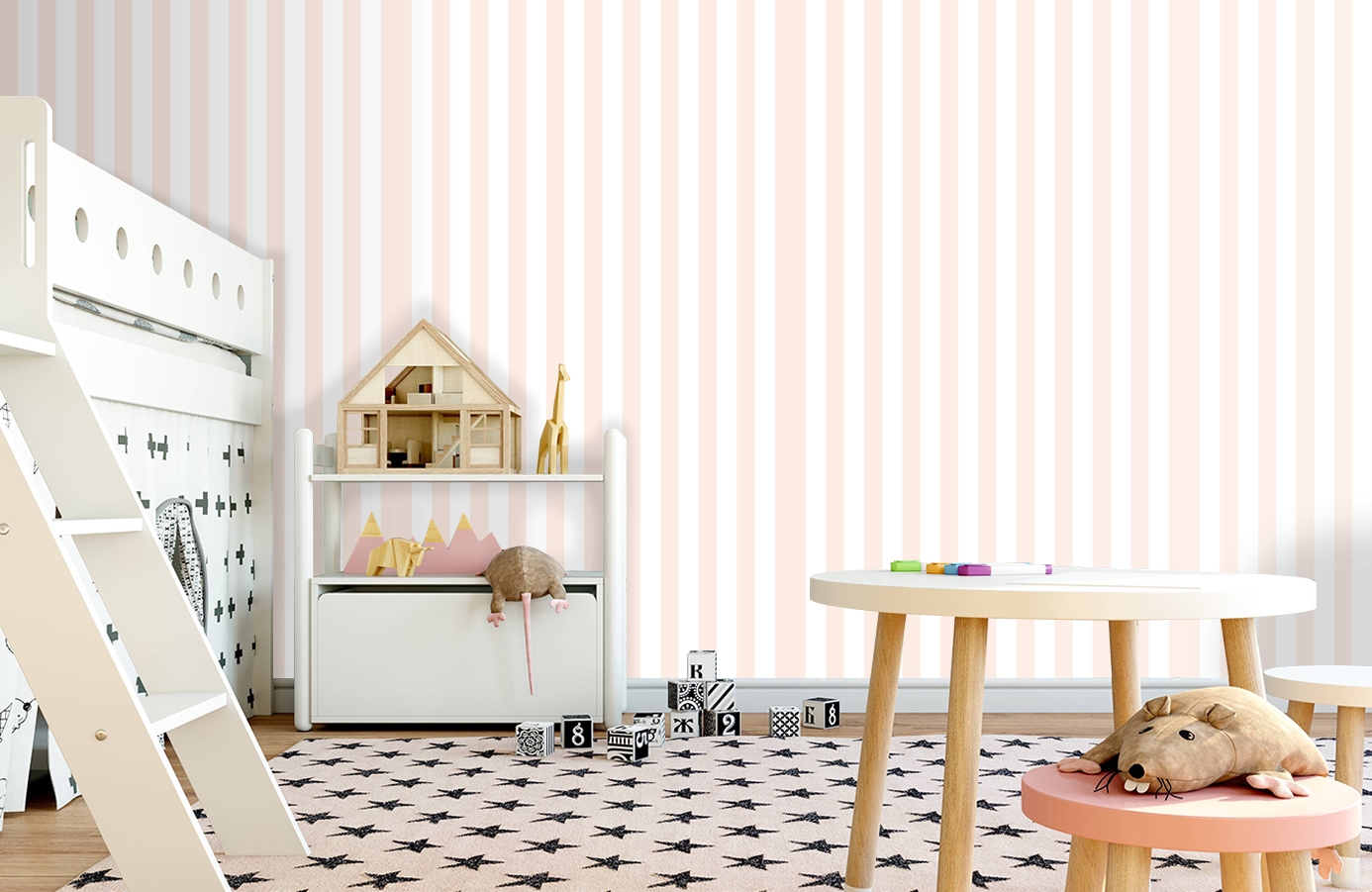 Обои 84245-1 фото в интерьере детская