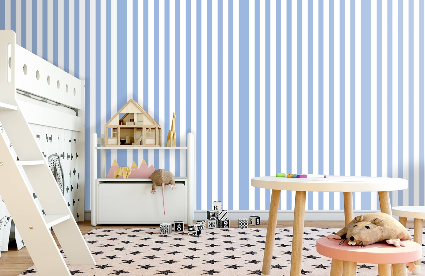 Обои 84245-6 фото в интерьере детская