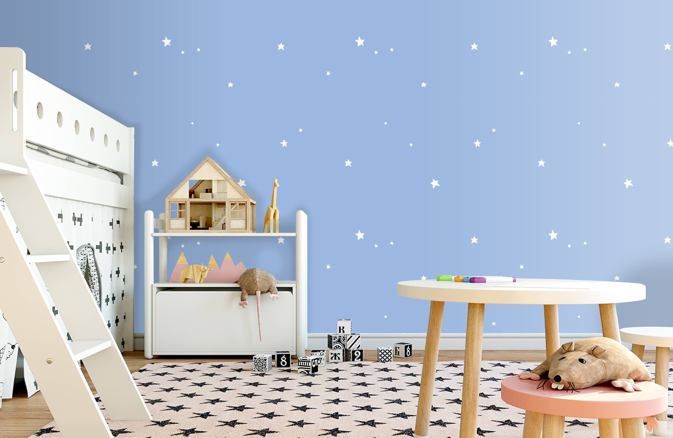 Обои 84247-8 фото в интерьере детская