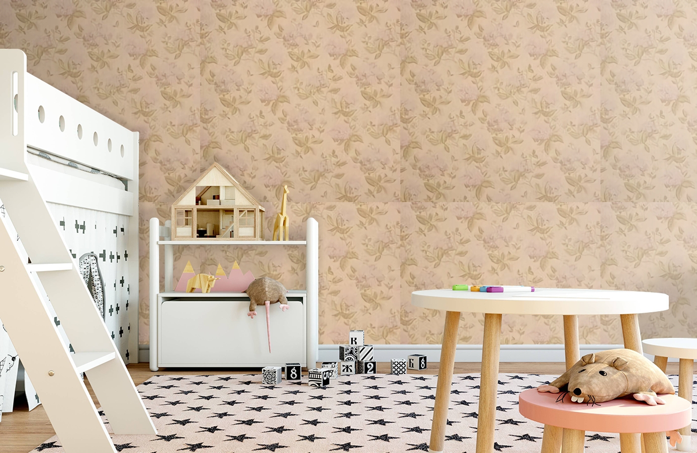 Обои 8006 фото в интерьере детская Обои 8006 фото в интерьере детская