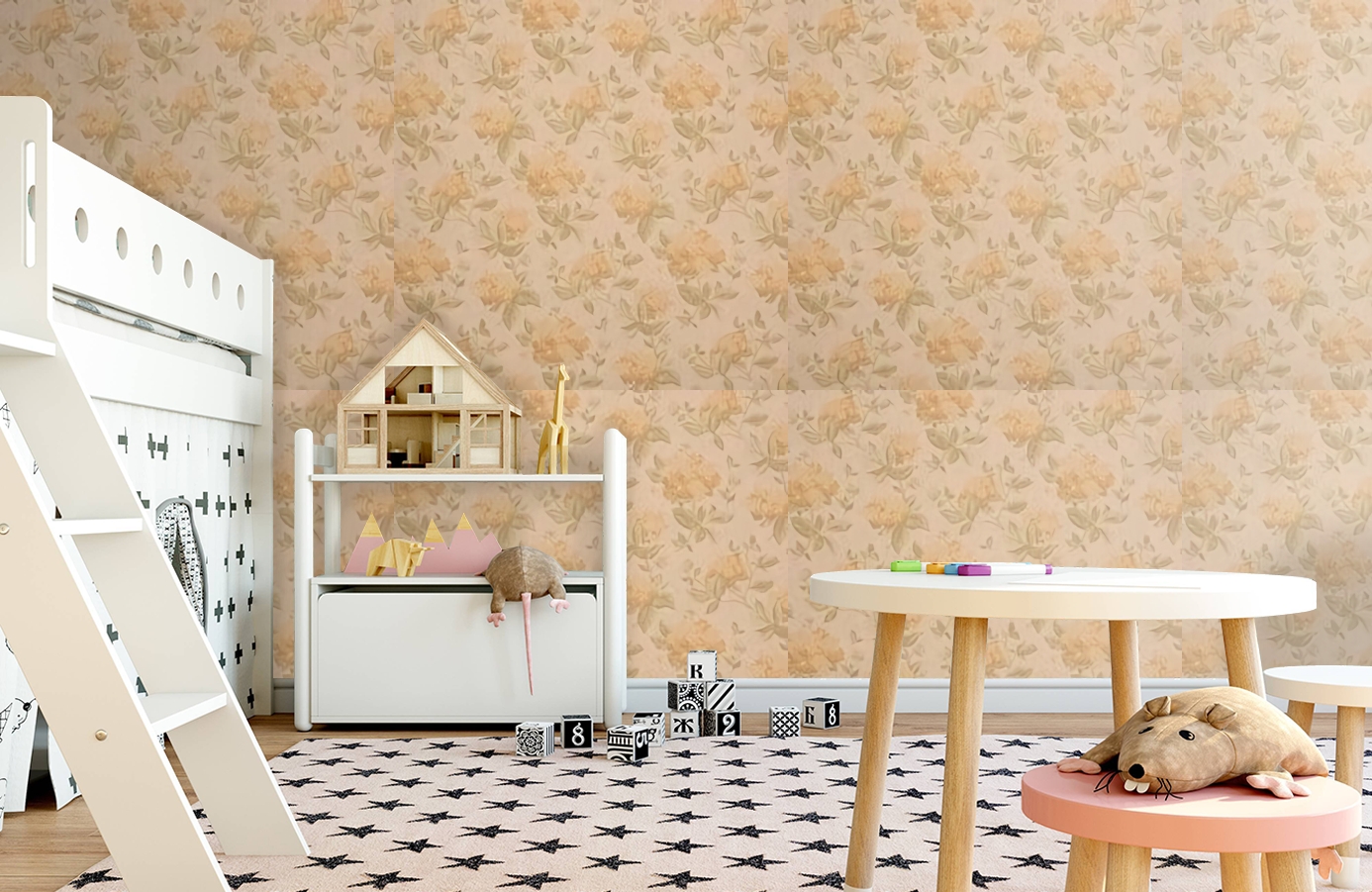 Обои 8007 фото в интерьере детская Обои 8007 фото в интерьере детская