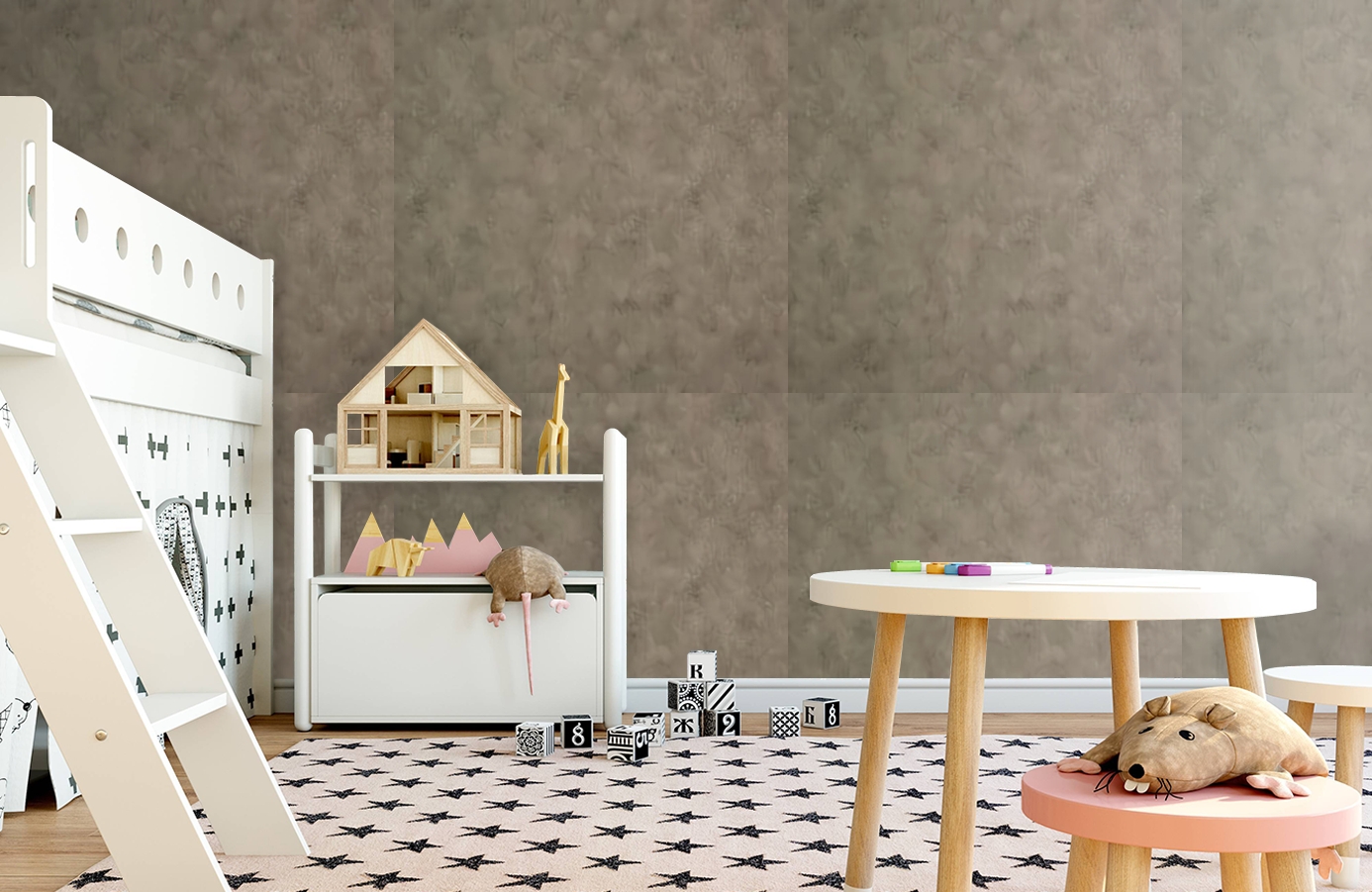 Обои 8013 фото в интерьере детская Обои 8013 фото в интерьере детская