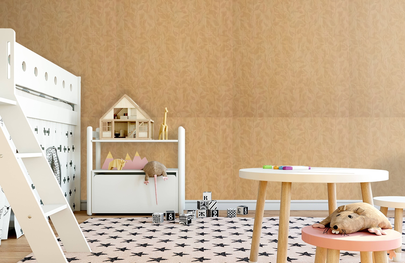 Обои 8022 фото в интерьере детская Обои 8022 фото в интерьере детская