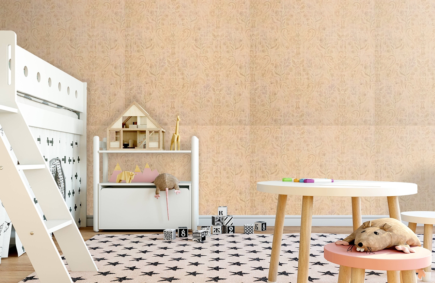 Обои 8031 фото в интерьере детская Обои 8031 фото в интерьере детская