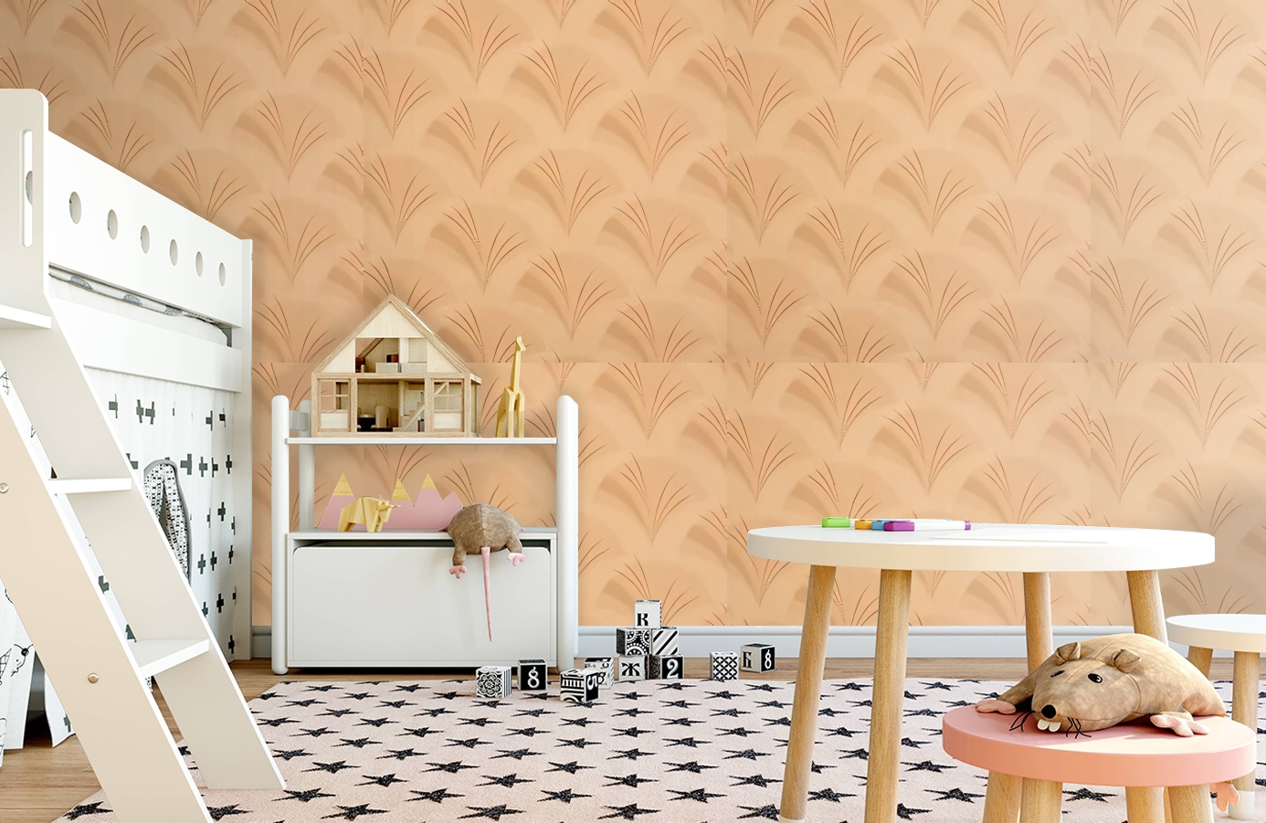 Обои 8036 фото в интерьере детская Обои 8036 фото в интерьере детская