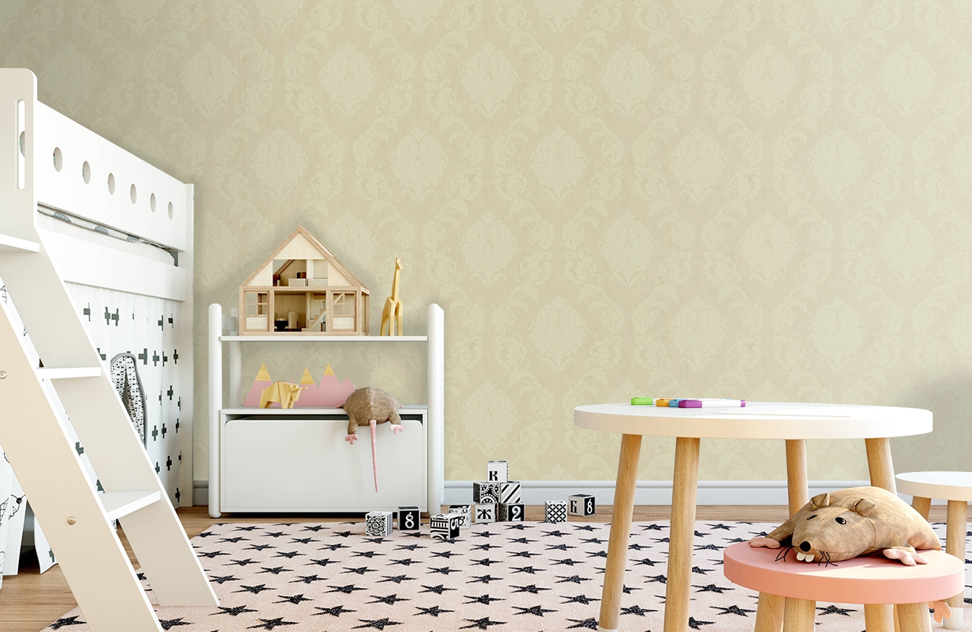 Обои AD2303 фото в интерьере детская
