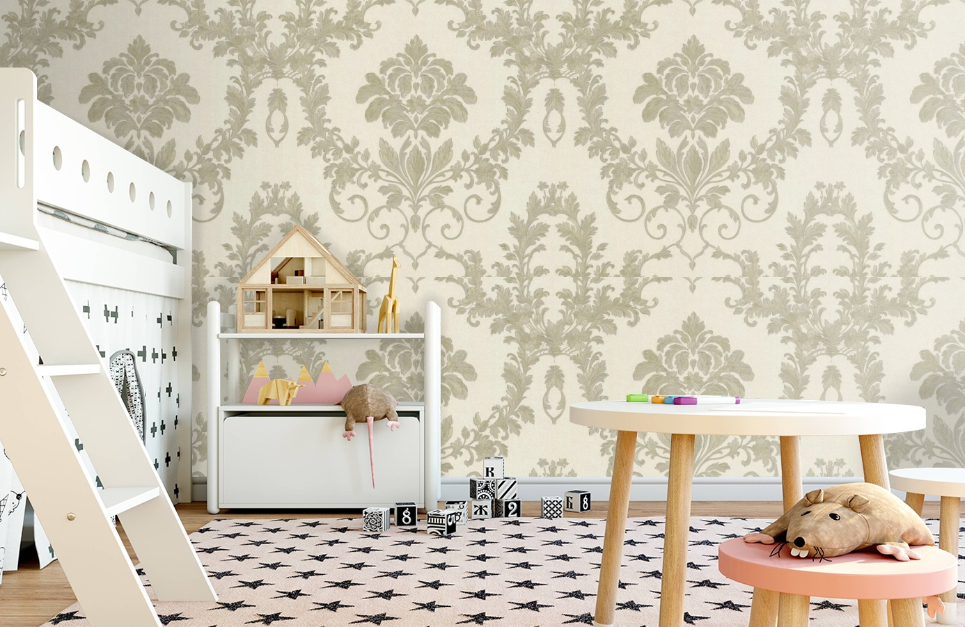 Обои 72877 фото в интерьере детская