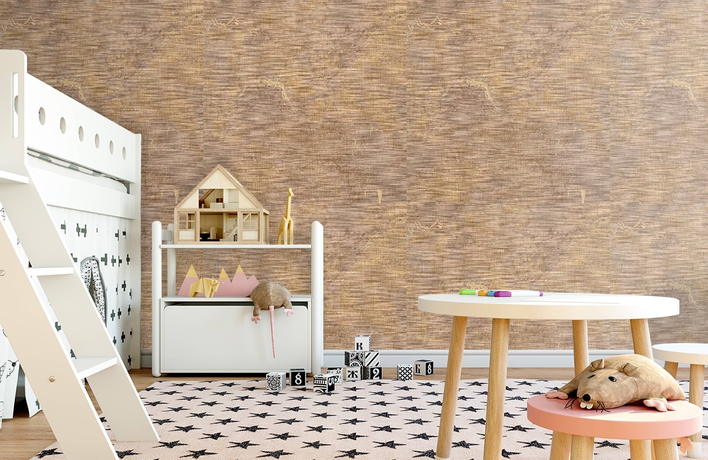 Обои 80954 фото в интерьере детская