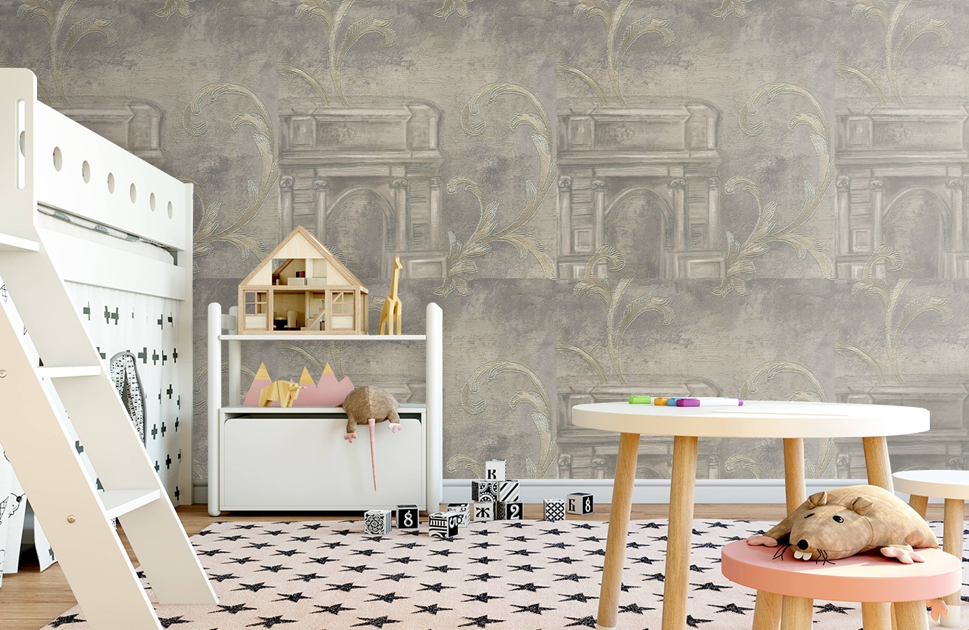 Обои 81107 фото в интерьере детская