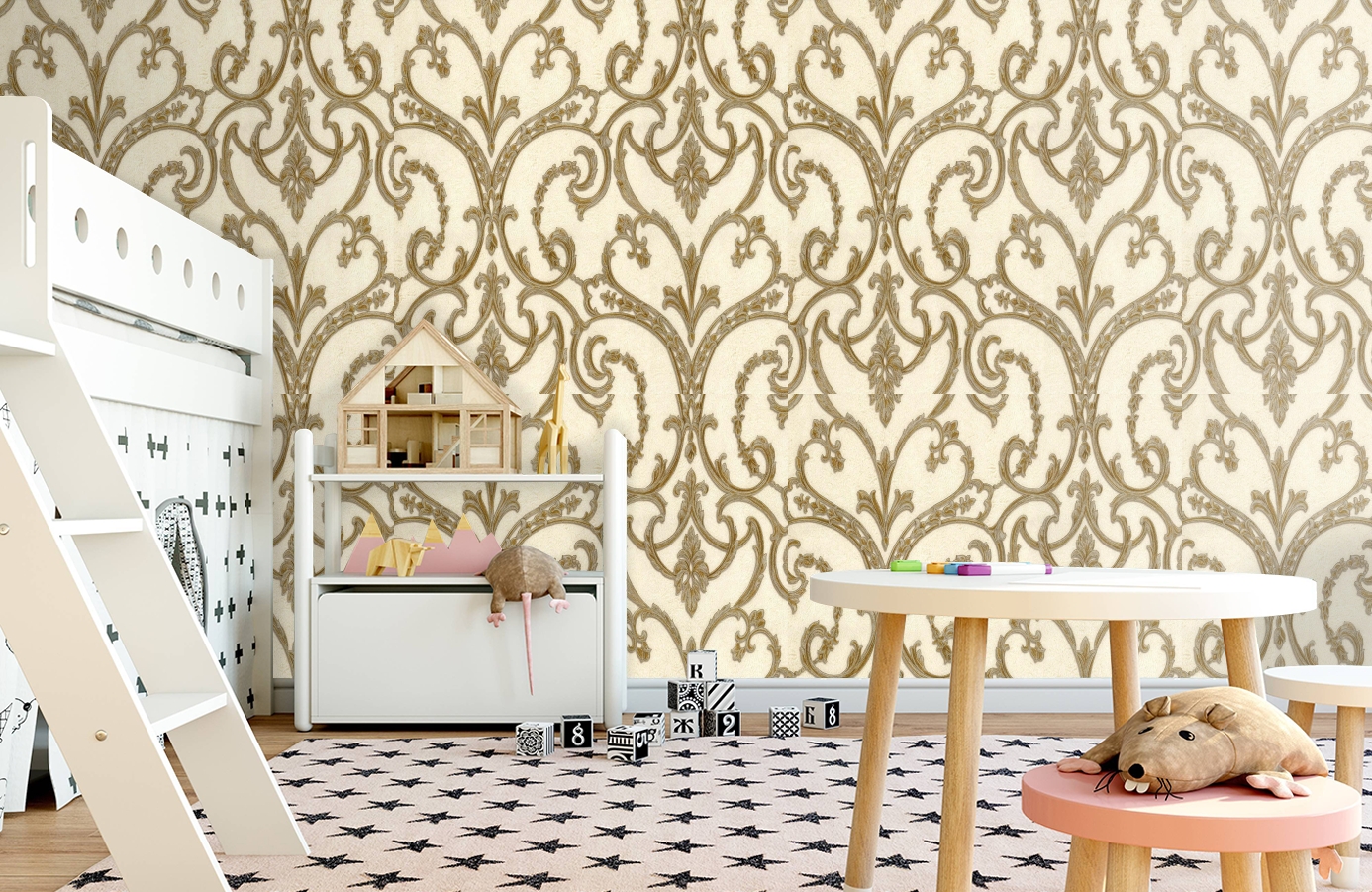 Обои 81402 фото в интерьере детская