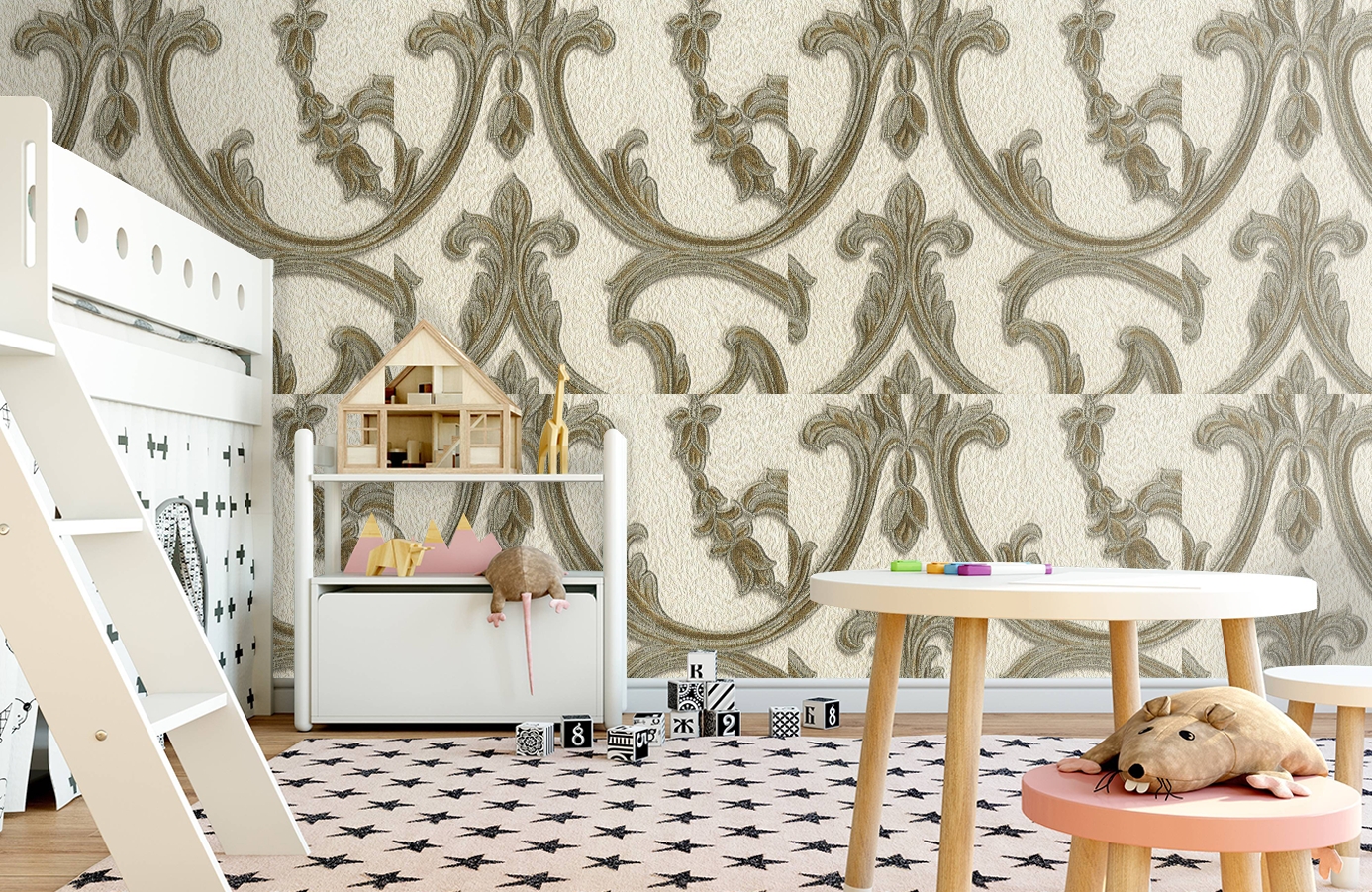 Обои 81402 фото в интерьере детская